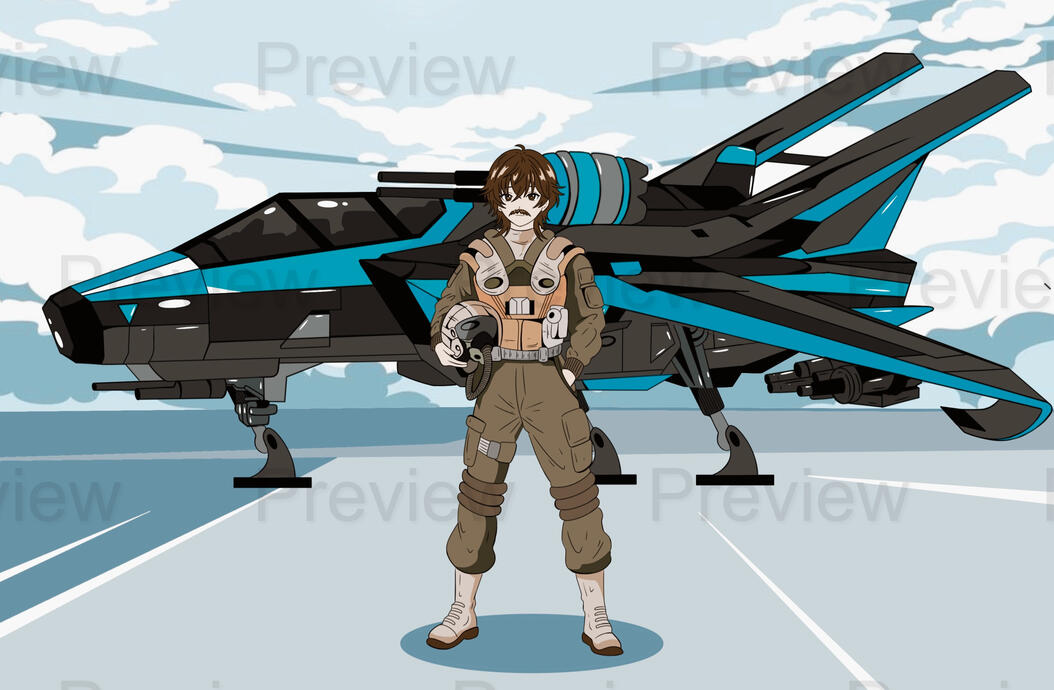 Clients oc and Starfighter artwork